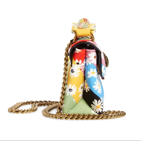 Kurt Geiger Mini Kensington Rainbow Flowers Bag - Picture 4 of 15